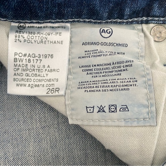 AG The Legging Ankle | Super Skinny Ankle Stonewash Jeans with Raw Hem 26 - Picture 12 of 16